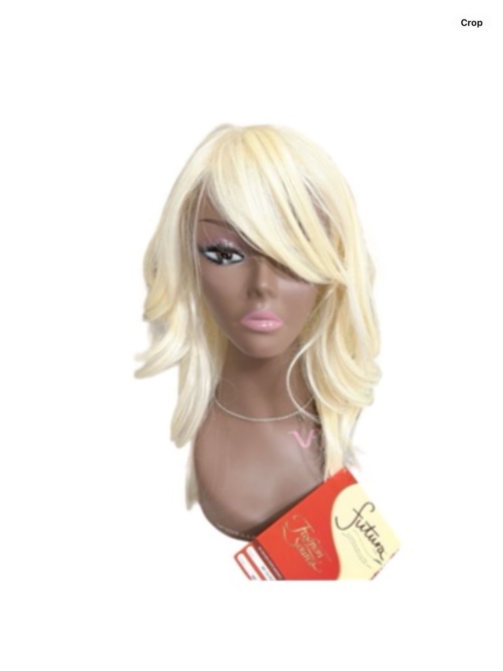 Blonde Layered Synthetic Wig with Side Bangs - Women Hair